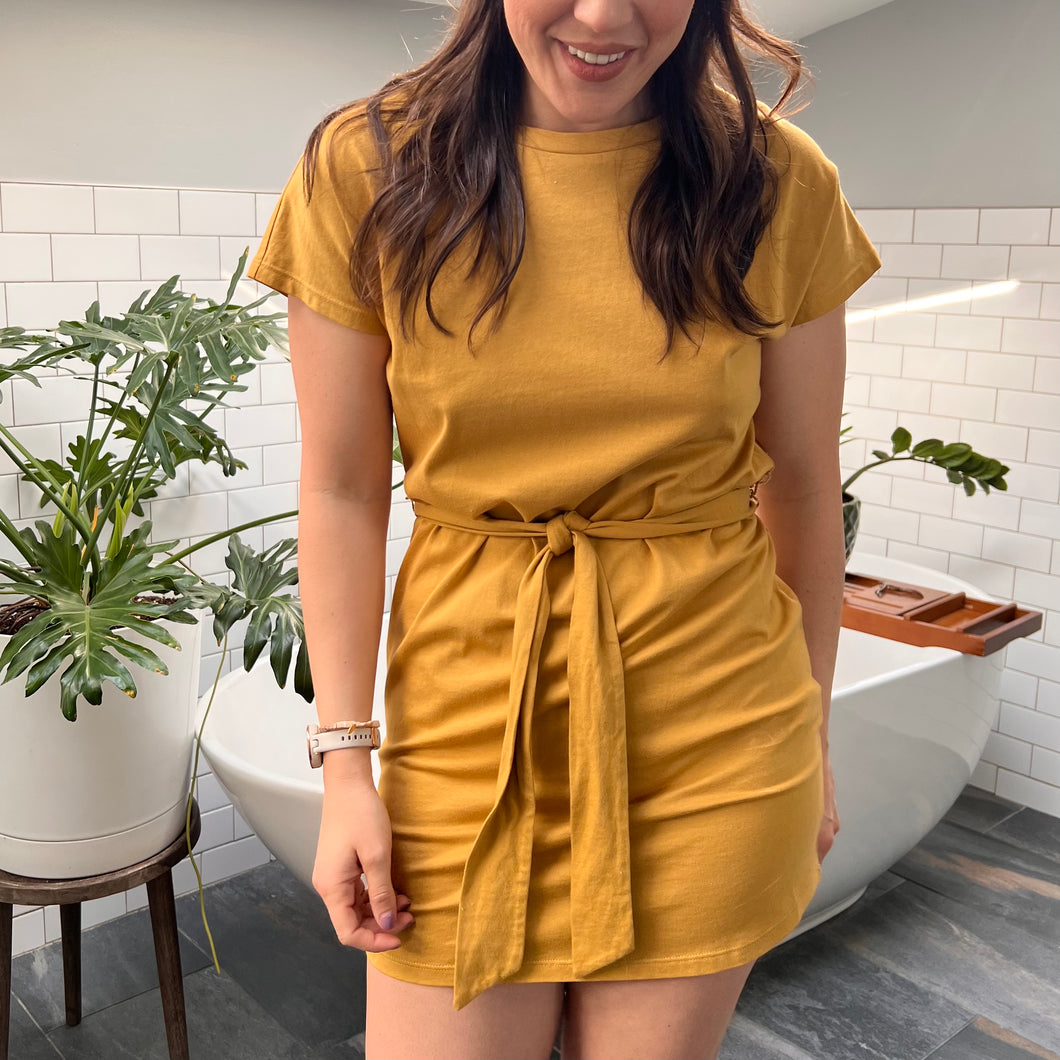 MUSTARD DRESS, WOMEN'S S marigold MUSTARD DRESS, WOMEN'S S marigold