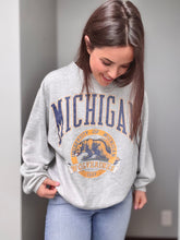 RARE 90'S VINTAGE MICHIGAN CREWNECK, MEN'S L